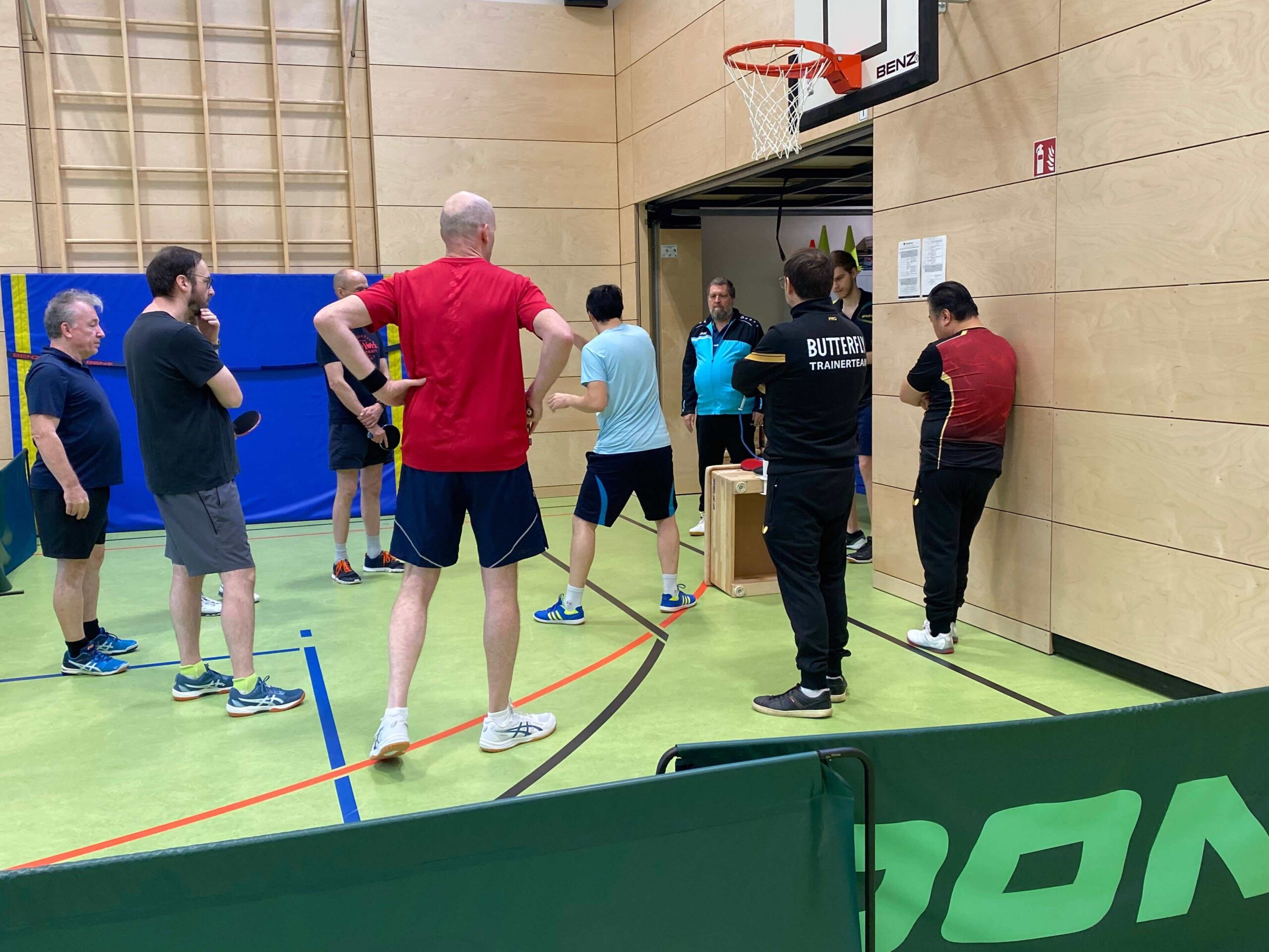 Besprechung der Schlagausführung des Vorhandtopspins